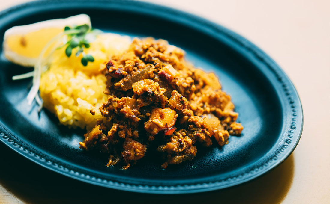 SN2で作る「蛸と梅干しのキーマカレー」